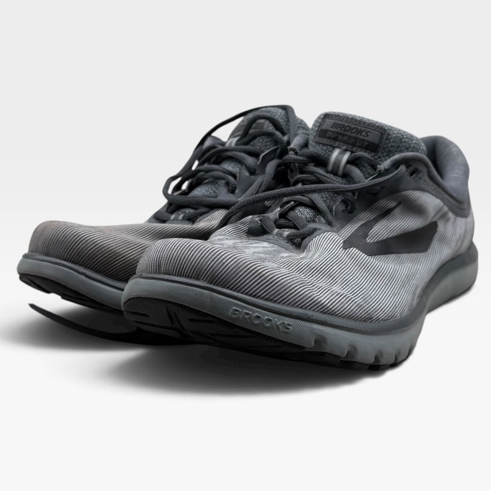 Brooks PureFlow 7 Running Shoes Mens 10.5 Lightweight Athletic Grey 1102751D056